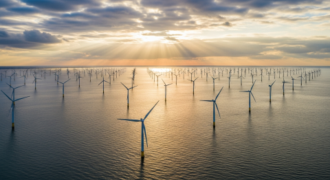 Britské offshore větrné elektrárny v Severním moři — rekordní výroba čisté elektřiny
