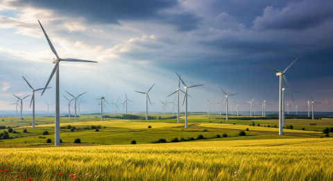 Větrná elektrárna — obnovitelná energie