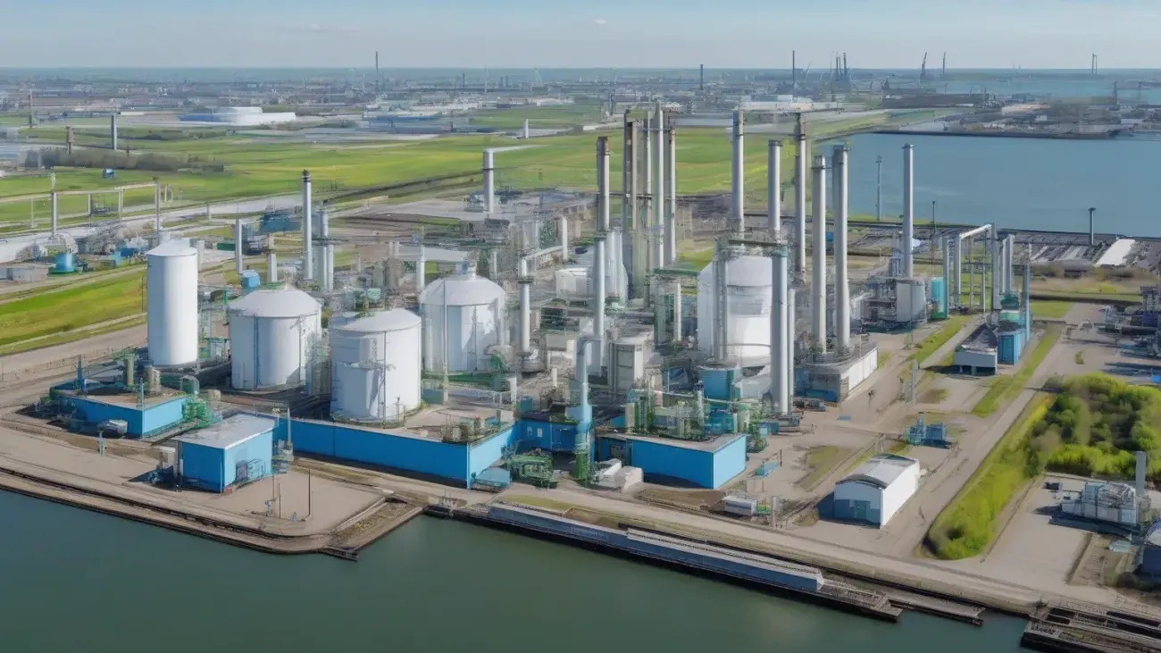 Továrna na zelený vodík v Rotterdamu — elektrolyzéry projektu ELYgator
