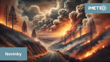 Aktuální požáry v oblasti Los Angeles