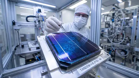 Perovskit a křemík překonávají limity fotovoltaiky: Tandem PV získává 7,7 milionu dolarů na velkovýrobu