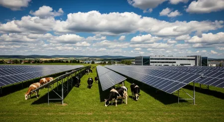 Cow-PV v Biessenhofenu: Jak krávy a solární panely společně zásobují továrnu Nestlé čistou energií