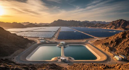 Oman buduje hybridní giganty: 500 MW solárních panelů a 2 GW vodních úložišť