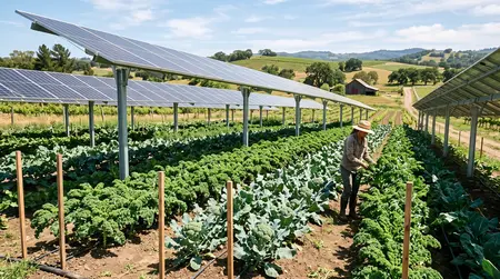 Agrivoltaika v praxi: Zelenina pod solárními panely šetří půdu i náklady na energie