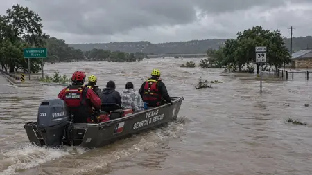V Texasu spadlo 50 centimetrů srážek. Území čelí bleskovým povodním