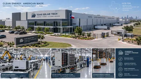 V Texasu roste obří závod na střídače. Zvládne až 40 GW ročně