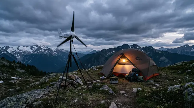 Ventyra R1: Ultralehká větrná turbína do batohu vygeneruje 75 W i v noci. Na Kickstarteru stojí od 179 USD