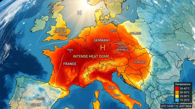 Pátá tepelná kopule míří do Evropy. Teploty mohou vystoupat nad 40 °C