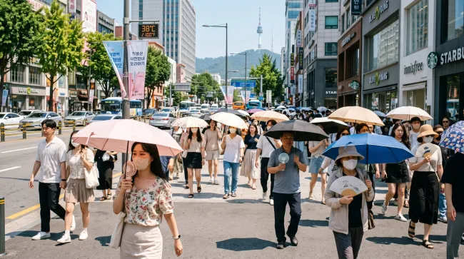 Jižní Koreu sužuje rekordní vlna veder: Teploty dosáhly 42,5 °C a vláda vyhlásila stav katastrofy
