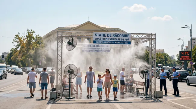 Vlna veder a ničivé bouře svírají Rumunsko. Teploty přesahují 41 °C, úřady vyhlásily červený kód