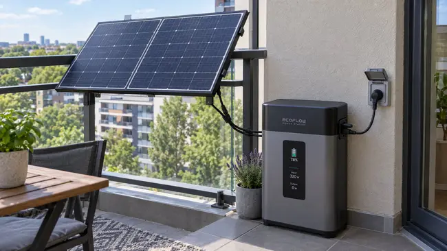 Balkonové elektrárny dostaly baterii. Ušetří stovky liber ročně